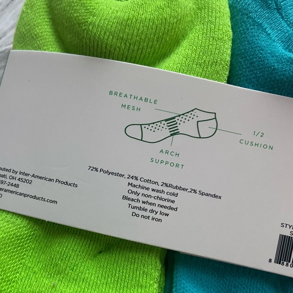 3/$20 Dip into Performance Premium Active No Show Socks, 6 pack - Picture 5 of 9